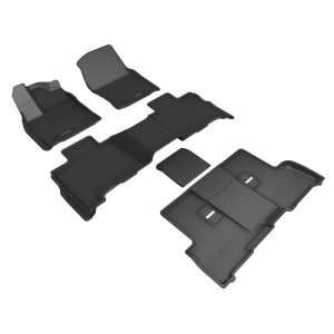 Toyota Sequoia Floor Mat Set - 3D MAXpider - Kagu - Black - `23-`26 Toyota Sequoia Floor Mat Set - 3D MAXpider - Kagu - Black - `23-`26